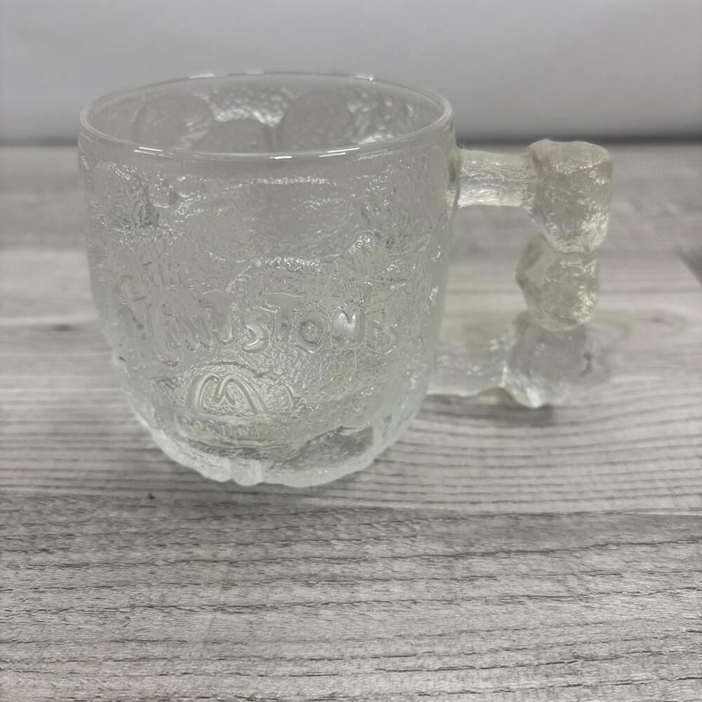 The Flintstones Glass Mug Vintage 1993 McDonald's